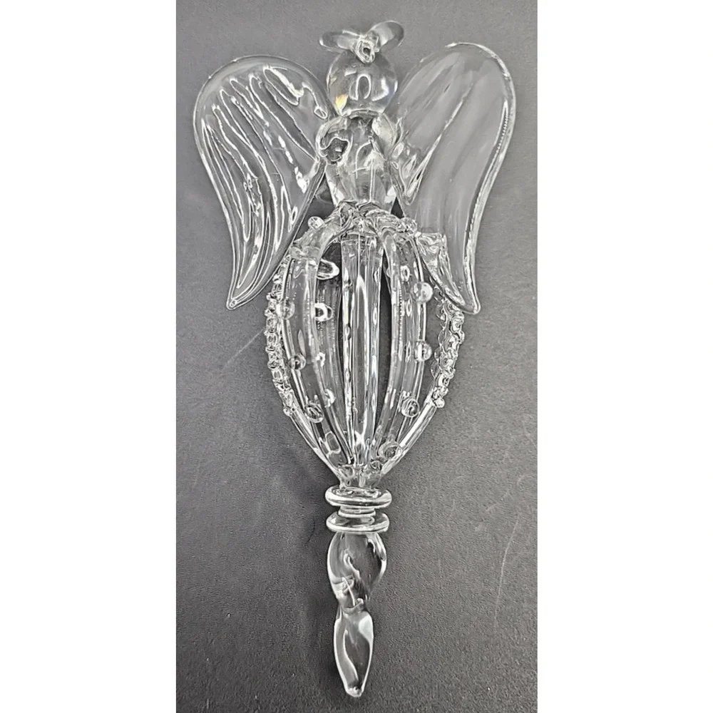 Vtg and‎ Blown Clear Spun Glass 6